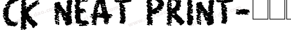 CK Neat Print字体转换